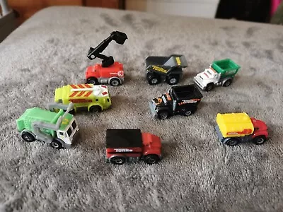 Lot Of 8 Tonka Tinys Multi-Colour Mini Micro Trucks Machine Toy Vehicle Figures • £16.99