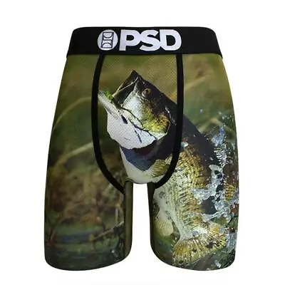 PSD Underwear Bass Fish Mens Boxer Briefs Fishing No Ride Up High Quality • $26.06