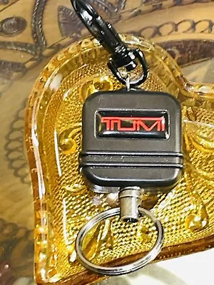 Tumi Retractable Key Fob Keychain  24  EUC TUMI Logo • $23