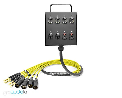 8 Channel Custom Mogami Studio Wall Stage Box Neutrik Gold | Yellow 10 Feet • £343.90