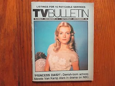 November  6 1983 Santa Ana Ca. TV Bulletin(MERETE  VAN  KAMP/PRINCESS   DAISY) • £18.49