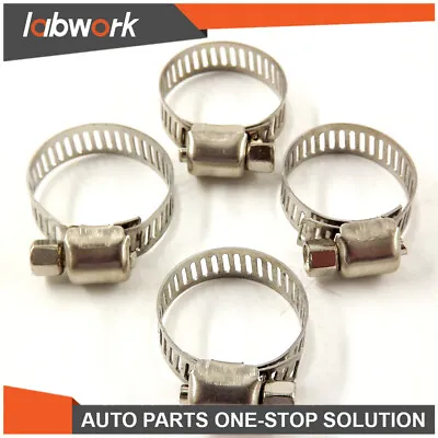 Labwork Steel Drive Hose Clamps Fuel Line Worm Clip 15 Pack 3/4 Inch - 1 Inch • $6.82