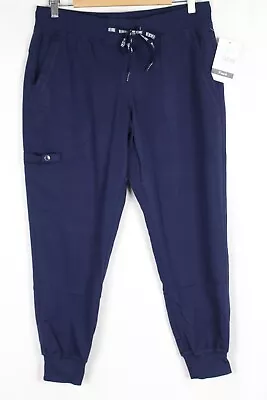 Med Couture Touch Women's Petite Jogger Yoga Pant Size Medium Navy Blue 7710 • $25.49