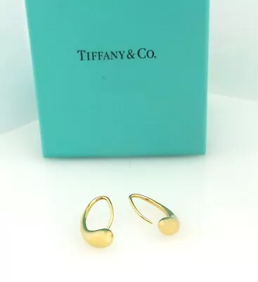 Tiffany & Co - Teardrop Earrings - 18k Yellow Gold - Elsa Peretti ~#6031 • $999.99