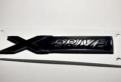 X Drive Xdrive GLOSS BLACK BOOT BADGE EMBLEM FOR BMW M X1 X3 X5 X7 3 4 5 6 • £8.75