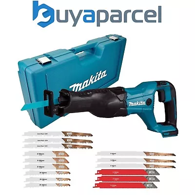 Makita DJR186Z 18v LXT Reciprocating Recip Sabre Saw DJR186ZK Bare & Case Blades • £161.49