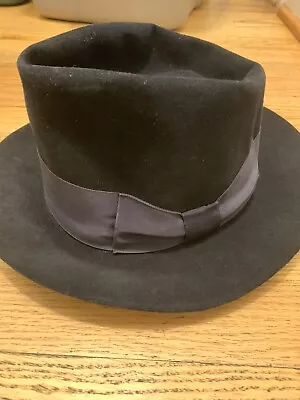 Vintage Herbert Johnson Felt Fedora Hat Made In England Size 7 1/8 • $175