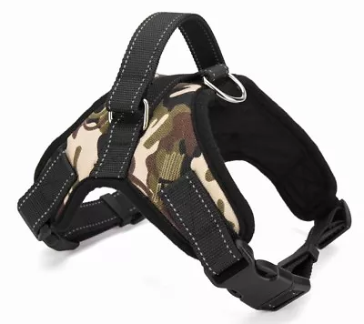 No Pull Adjustable Dog Vest Harness Quality Nylon  PLUS LEASH XS S M L XL XXL • $13.99