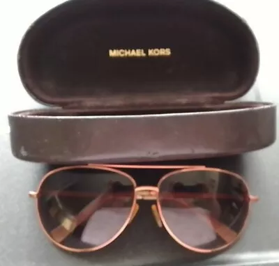 Michael Kors Rose Gold Framed Sunglasses With Case • £7.50