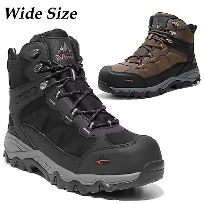 Men Wide Size Safety Steel Toe Shoes Work Boots Industrial Anti-Slip Work Boots • $59.99