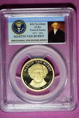 2008 S PCGS PR69 DCAM Martin Van Buren Presidential Dollar #B44747 • $9