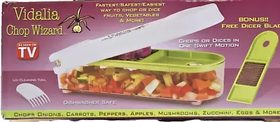 Vidalia Chop Wizard Vegetable Fruit Dicer Chopper With Bonus Dicer Blade • $25