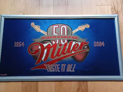 Fender & Miller Celebrating 50 Years Of Rock Taste It All Mirror Sign 40 X22  • $89.91