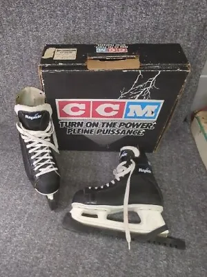 CCM 101 Rapide Hockey Skates WD 4678 9 NOS Unsharpened W/ Original Box & Gards • $51