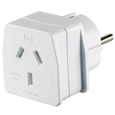 $19 • Buy Go Travel Australia/New Zealand To European Adapter Converter Adaptor Wall Plug 