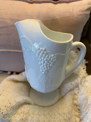 Vintage Colony Harvest Milk Glass 72 Oz Pitcher With Ice Lip • $5