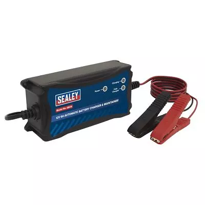 Sealey SBC6 12v Battery Charger 6A Fully Automatic 3 Stage • £35.59