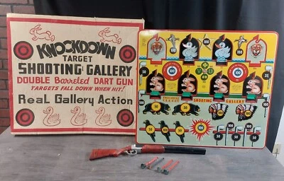 £162.31 • Buy Vintage Huge! MARX KNOCKDOWN TARGET SHOOTING GALLERY Game W/ BOX