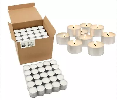 Stonebriar 6-7 Hour Long Burning Unscented Tea Light Candles White 200 Pack • $39.18