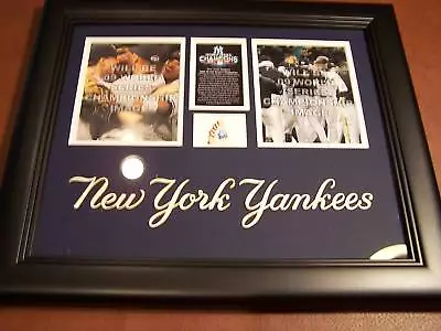 New York Ws Champs Plaque W/ Piece Of Baseball Mounted Memories And Mlb Hologram • $59.99