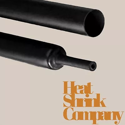 £11.50 • Buy BLACK HEAT SHRINK TUBING - 1.6mm -12.7mm CABLE HEATSHRINK SLEEVING CAR 2:1 RATIO