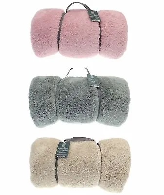 £14.95 • Buy Super Soft Teddy Throw Blanket Plush Throws Blankets, 180cm X 200cm