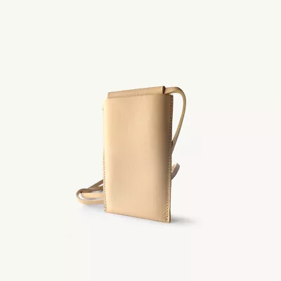 Building Block Bag Small Veg Tan Leather Crossbody Pouch Sling *EXCELLENT* • £135.12