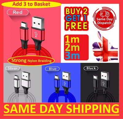 £3.29 • Buy Fast Charger For Samsung S8 S9 S10 S22 S21 Plus Type C USB-C Data Charging Cable