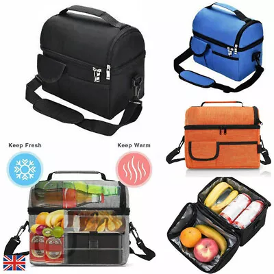 Insulated Lunch Bag For Men Women Thermos Cooler Adults Tote Leakproof Lunch Box • $15.99