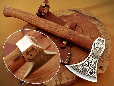 Vikings Axe Gift For Men Wedding Anniversary Birthday Camping Hatchets Tactical • $90.22