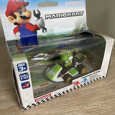 Mario Kart Pull & Speed YOSHI Racer Nintendo Pull Back Action 1:43 2.5”  Age 3+ • £7.99