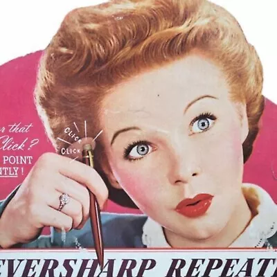 Eversharp Repeater Mechanical Pencil Point Of Purchase Display Ann Sothern 1946 • $83.94