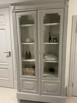 £650 • Buy Vintage Vitrine/cabinet/kitchen Cabinet/linen Cupboard/pantry