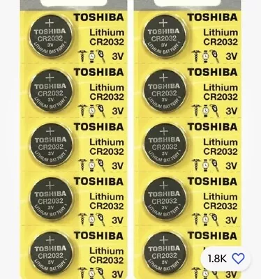 20 Toshiba 2032 3v Lithium Batteries • $7.30