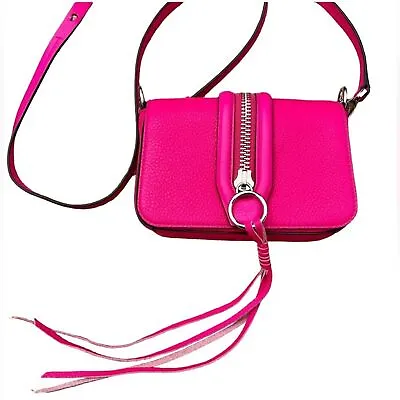 Rebecca Minkoff Mini Mara MAB Crossbody Bag - Pink Silver • $60