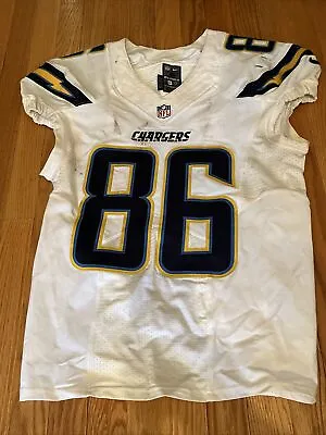 2016 Hunter Henry PHOTOMATCHED Game Used Jersey Chargers COA Fanatics Patriots • $724