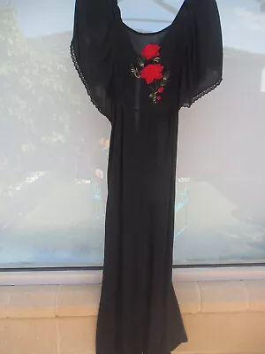 $14.50 • Buy ASOS Long Black Jumpsuit. Size 14. EUC. Like New.