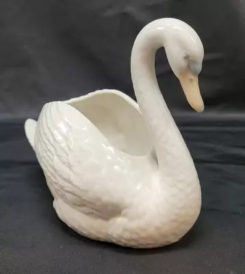 Vintage Nao By Lladro Spain Porcelain Swan Vase 1977 - 13cm Tall • $65