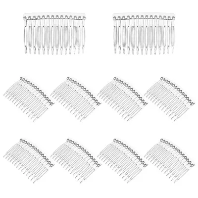 10pcs Hair Side Clip Combs 14 Teeth Bridal Wedding Veil Comb For Women • $7.69