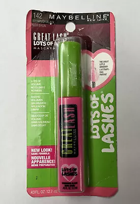 Maybelline Great Lash Mascara Lots Of Lashes 142 Brownish Black Washable • $11.95