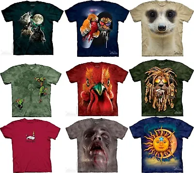 £17.50 • Buy The Mountain Adult T Shirts Animal Rooster Jahman Frog Meerkat Zombie Sun Moon