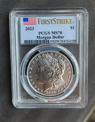 2023 Morgan Silver Dollar PCGS MS 70 First Strike • $140