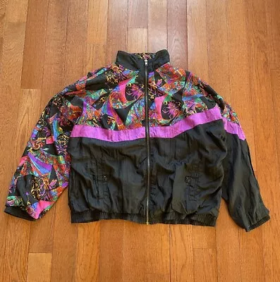 Vintage 1990’s Avait Sportif Windbreaker Jacket Size XL Avant Garde Rave Rare • $30