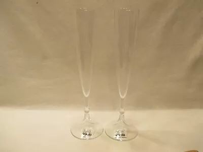 Pair Of Miller Rogaska Crystal Remembrance Toasting Flutes • $19.99