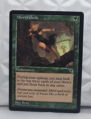 MTG Mirri's Guile Tempest Rare EDH CEDH Legacy Vintage 1997 Mirris Enchantment  • $32.99