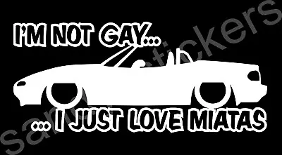 Mazda Miata Vinyl Decal Sticker - 8  Wide - I Love My Miata • $5.99