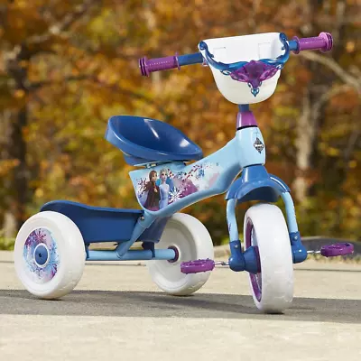 Frozen Balance Bike Tricycle 3-Wheel Bike W/ Basket Christmas Gift For Kids • $102.99