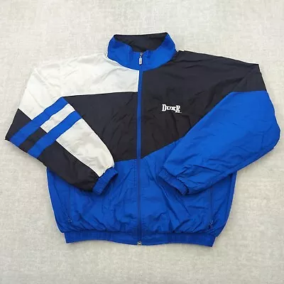 Vintage Duke Blue Devils Jacket Mens L University Holloway Colorblock 90s Y2K • $29.95