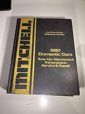 Mitchell Domestic Car Tune Up Mechanical Transmission Service Repair Manual 1980 • $9.99