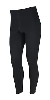 WW Mens Australia Made Pure Wool 300gsm Long John Thermal Pants Black (U895) • $149.95